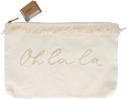 Kulturbeutel beige mit Print PARSA BEAUTY