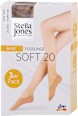 Pančuchové ťapky Soft 20, one size, make-up Stella Jones