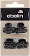 Sponke za lase, črne z motivom pentlje ebelin