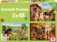 Puzzle Pferde (3x48 Teile) Schmidt Spiele