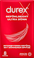 Kondome Gefühlsecht Ultra, Breite 54mm Durex