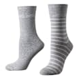 2er Pack Socken, Gr. 35-38, grau TOM TAILOR