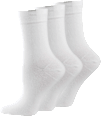 Passt Perfekt Socken Damen weiß, Gr. 35-38 (3 Paar) nur die