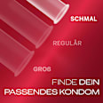 Kondome Gefühlsecht Slim Fit, Breite 52,5 mm Durex