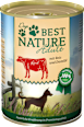 Nassfutter für Hunde, Adult, Rind, Reis und Distelöl  Dogs Best Nature