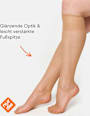 Trend & Style Knie Seidenfein Kniestrümpfe amber 15 DEN (1 Paar) nur die