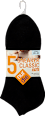 Sneaker Classic Socken Damen schwarz, Gr. 39-42 (5 Paar) nur die