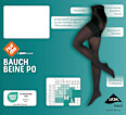 Strumpfhose Bauch-Beine-Po schwarz Gr. 38/40, 60 DEN nur die