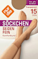 Söckchen seidenfein teint onesize 15 DEN nur die