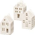 LED Porzellanhaus, weiß matt (10 cm) Dekorieren & Einrichten