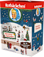 Adventskalender 2024 mit 24 Rotbäckchen Mini Säften Rabenhorst