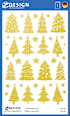 Sticker Weihnachten Sterne Gold AVERY Zweckform