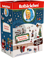 Adventskalender 2024 mit 24 Rotbäckchen Mini Säften Rabenhorst