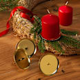 Kerzenhalter für den Adventskranz, gold Dekorieren & Einrichten