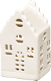 LED Porzellanhaus, weiß matt (10 cm) Dekorieren & Einrichten