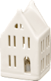 LED Porzellanhaus, weiß matt (10 cm) Dekorieren & Einrichten
