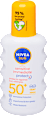 Napozó spray FF50+, napallergia ellen, Sensitive immediate protect NIVEA SUN