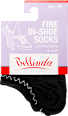Női bokazokni Fine in-shoe, fekete, 35-38 Bellinda