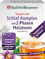 Teegetränk Schlaf-Komplex mit 2-Phasen Melatonin (10 Stück) Bad Heilbrunner