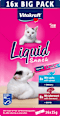 Katzensnack Liquid mit Lachs & Leberwurst Vitakraft