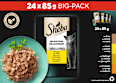 Nassfutter Katze Delikatessen - Geflügel Variation, Multipack (24x85 g) Sheba