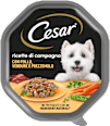 Cibo umido per cani con pollo, verdure e prezzemolo Ricette di Campagna Cesar