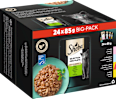 Nassfutter Katze Selection in Sauce - feine Vielfalt, Bigpack (24x85 g) Sheba
