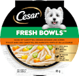 Nassfutter Hund mit Huhn, Karotten & Bohnen, fresh bowls Cesar