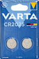 Professional Electronics CR2025 Lithium Knopfbatterien Varta