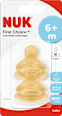 Trinksauger First Choice Plus Latex, Gr. M (Milch), 6-18 Monate NUK