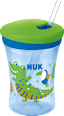 Trinkhalmbecher Evolution Action Cup, grün/blau, ab 12. Monat, 230 ml NUK