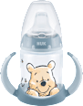 Trinklernflasche First Choice Disney Temperature Control , anthrazit, 6-18 Monate, 150ml NUK