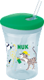 Trinkhalmbecher Evolution Action Cup grün, 230 ml NUK