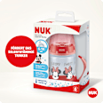 Trinklernflasche First Choice Temp. Control Disney, rot, ab 6 Monate, 150 ml  NUK