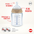 Babyflasche First Choice, grau, 6-18 Monate, 300ml  NUK