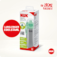 Trinkflasche Kinder Edelstahl grau, 215 ml NUK