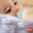 Babyflasche First Choice, grau, 0-6 Monate, 150ml  NUK