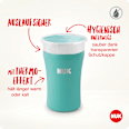 Trinklernbecher Magic Cup Edelstahl türkis, 230 ml NUK