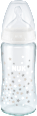 Babyflasche aus Glas First Choice, weiß, 0-6 Monate, 240 ml  NUK