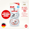 Schnuller Space Disney Silikon, grau/terrakotta, 6-18 Monate  NUK