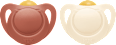 Schnuller for Nature Latex, rot/beige, Gr.1, 0-6 Monate NUK