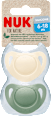Schnuller for Nature Silikon, grün/beige, Gr.2, 6-18 Monate NUK