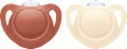 Schnuller for Nature Silikon, rot/ beige, Gr.1, 0-6 Monate NUK