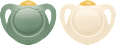 Schnuller for Nature Latex, grün/beige, Gr.2, 6-18 Monate NUK