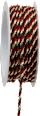 Geschenkband Glitzer Grün, Rot und Gold GOLDINA