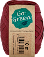 Geschenkband kompostierbar bordeaux Go Green