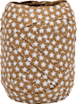 Geschenkband Sterne-Optik braun Nature GOLDINA