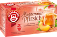 Früchtetee Mediterraner Pfirsich (20 Beutel) Teekanne
