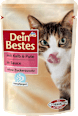 Nassfutter für Katzen mit Kalb & Pute, in Sauce Dein Bestes