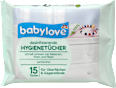 Hygienetücher desinfizierend parfümfrei 15 Tücher babylove